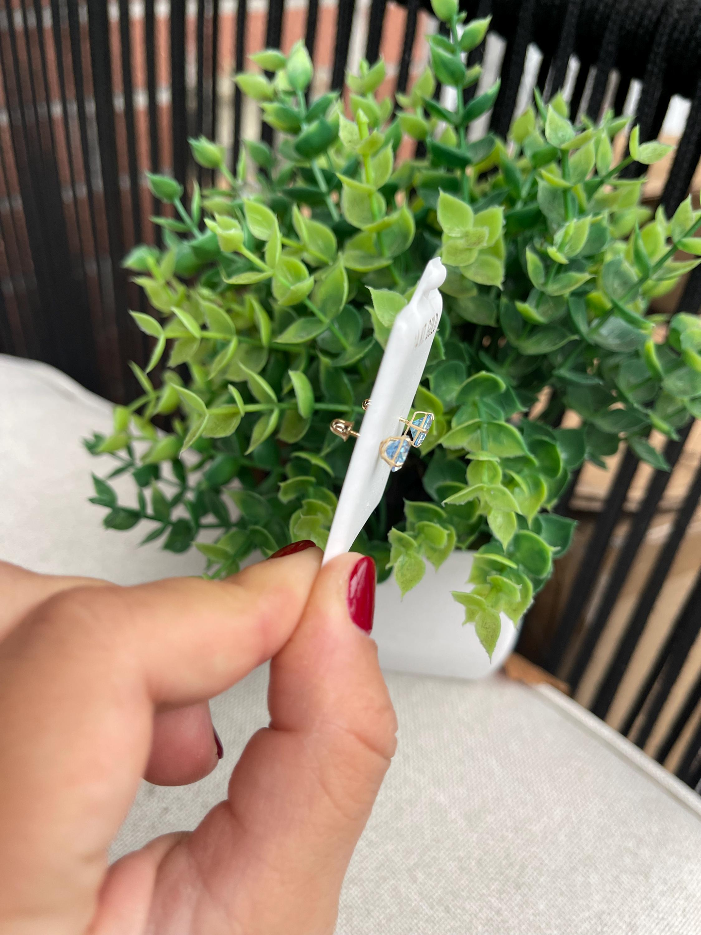 14K Gold GRA Certified D Color VVS1 Round Moissanite Screwback Studs | 4 Prong Basket Set