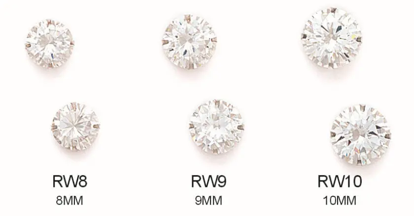 14K Pure Solid Gold Light Prong Martini Set Earrings| Round Solitaire Cut Studs | Gold Pushback Studs