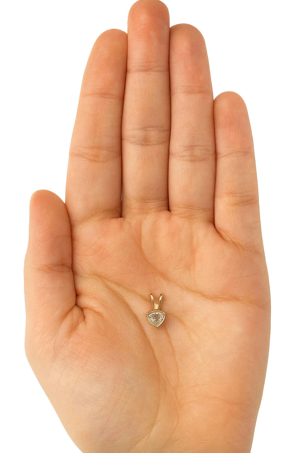 14K Gold GRA Certified Heart Shaped Moissanite Pendant • D VVS1 Moissanite Pendant With GRA Certificate • .50ct .75ct