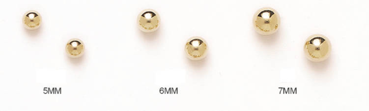 14K Solid Yellow Gold Ball Push Back Studs- Tiny Earring Stud- Dainty Ball Stud- Second Hole Earrings- Gold Ball Stud -Available In 2mm-10mm