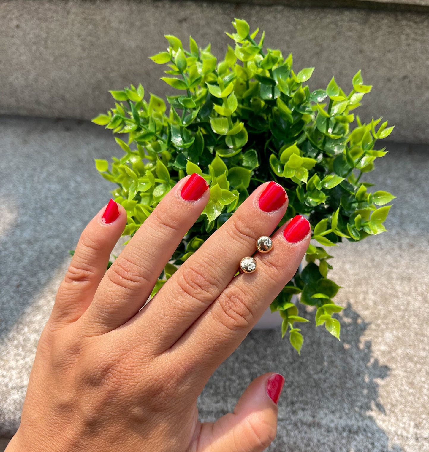 14K Gold Button Flat Studs | 14K Solid Gold Pushbacks | Flat Ball Earrings | 4mm 5mm 6mm 7mm 8mm 10mm