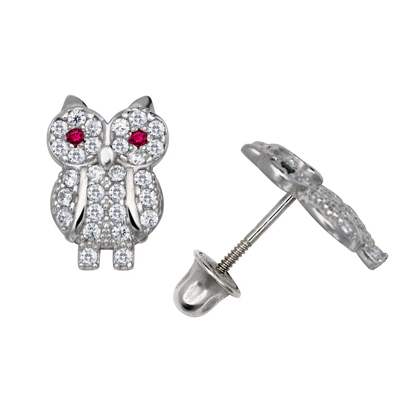 14K Gold Adorable Owl Minimal Studs | 14K Gold Owl pair of earrings | Owl Studs | 7X9mm
