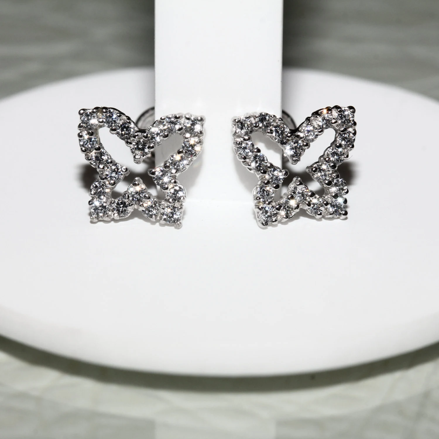 14K Gold Butterfly Studs | 14K Gold Children Butterfly Stud Earrings | Darling 14K Gold Butterfly Earrings | 7.5mm