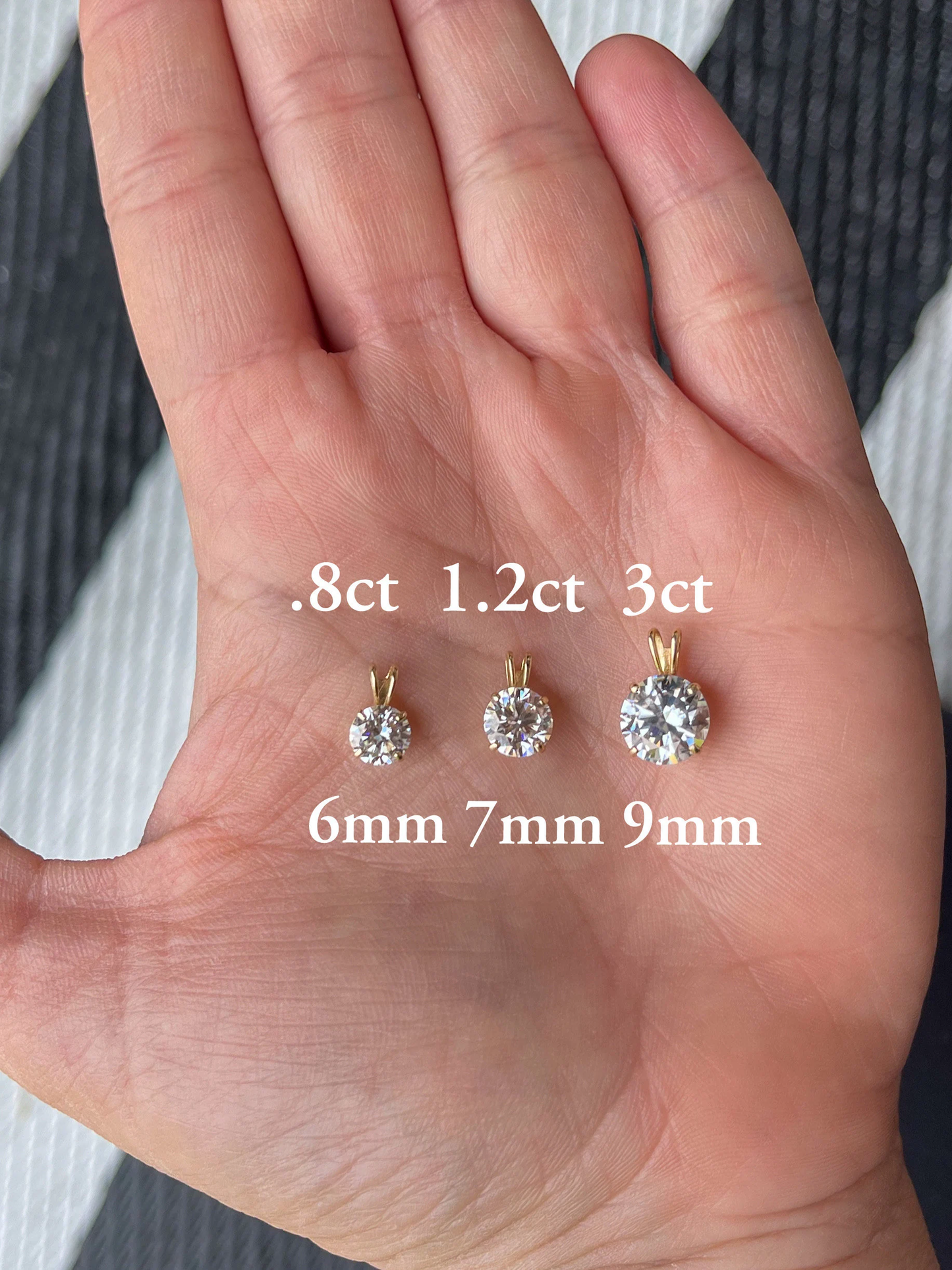 14K Gold GRA Certified Round Champagne Moissanite Pendant • Yellow Round Pendant • D VVS1 Moissanite Pendant With GRA Certificate •