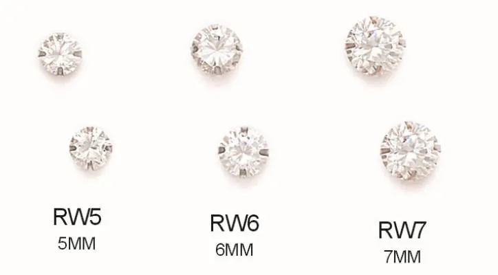 14K Pure Solid Gold Light Prong Martini Set Earrings| Round Solitaire Cut Studs | Gold Pushback Studs