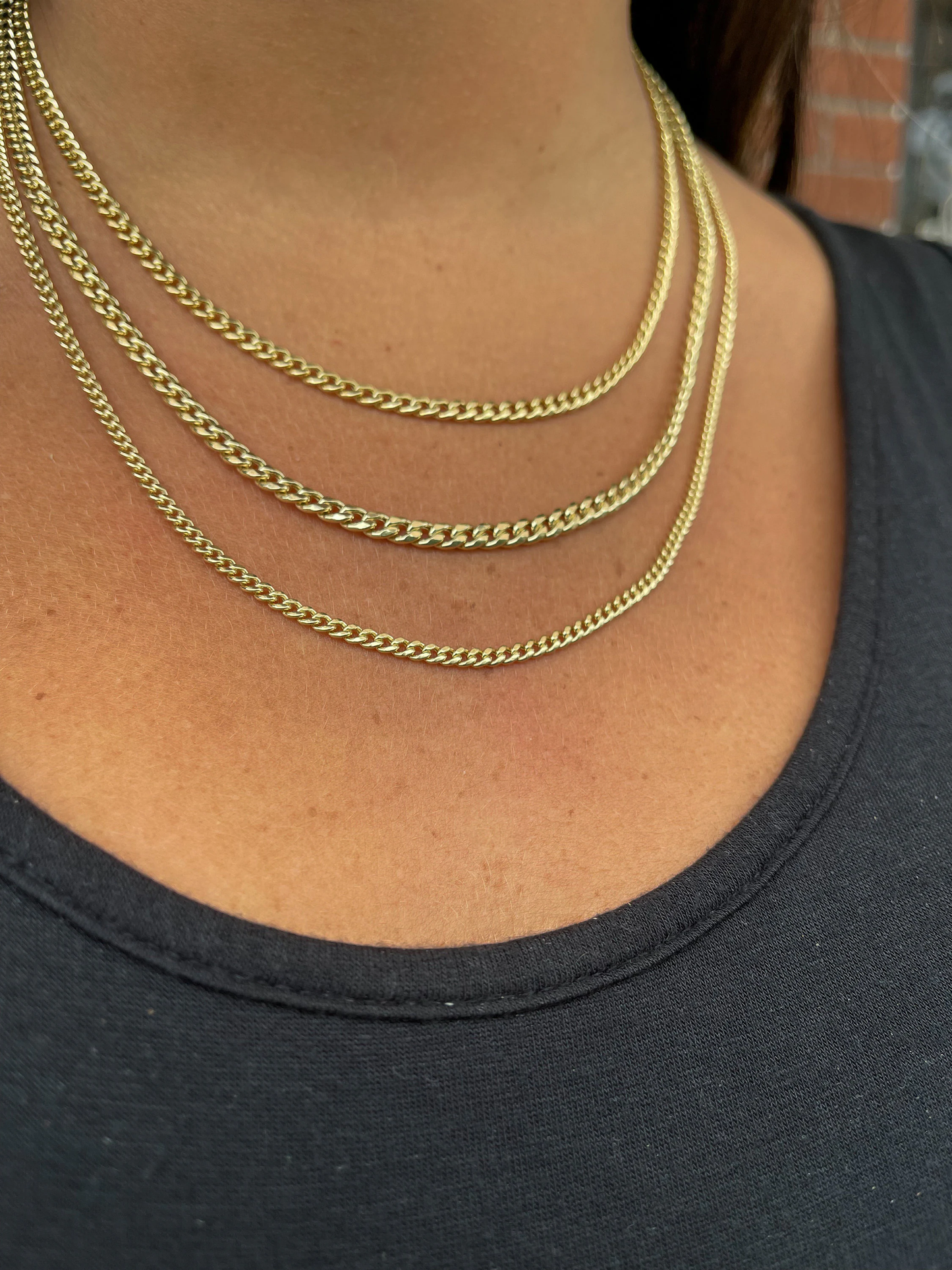 14K Gold Miami Cuban Chain | Link Chain Necklace | 14K Cuban Bracelet | Unisex Gold Cuban Chain 7.5"-24"