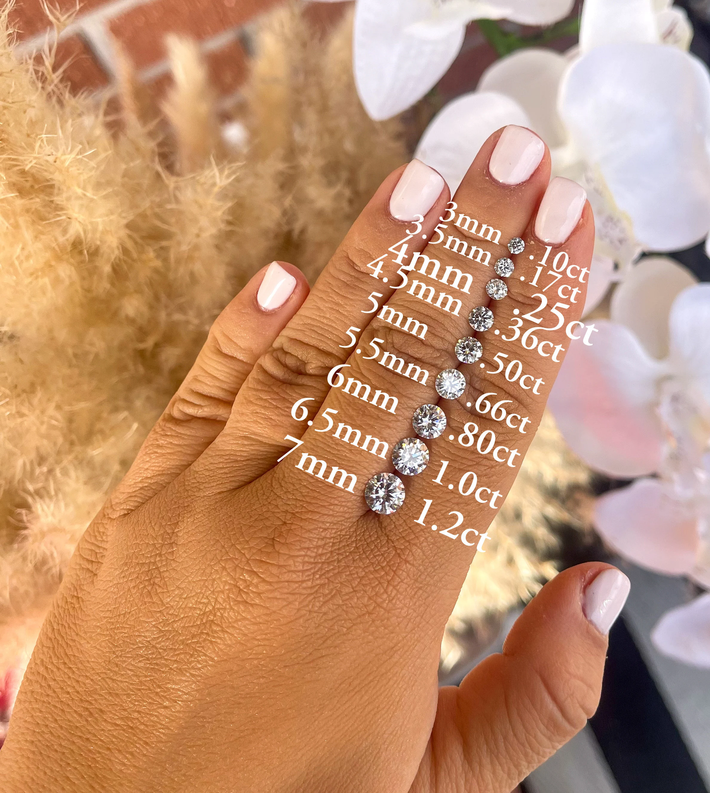 14K Solid Gold Bezel Round Moissanite Studs